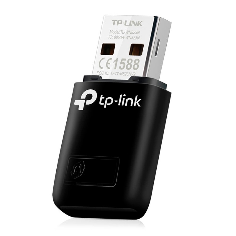 Adaptador de Red USB a Wi-Fi TP-Link TL-WN823N Mini 300Mbps