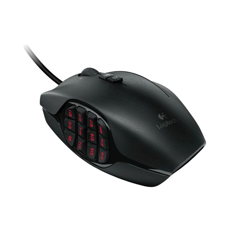 Mouse Gaming Logitech G600 Láser LIGHTSYNC Negro 8200DPI 20 Botones
