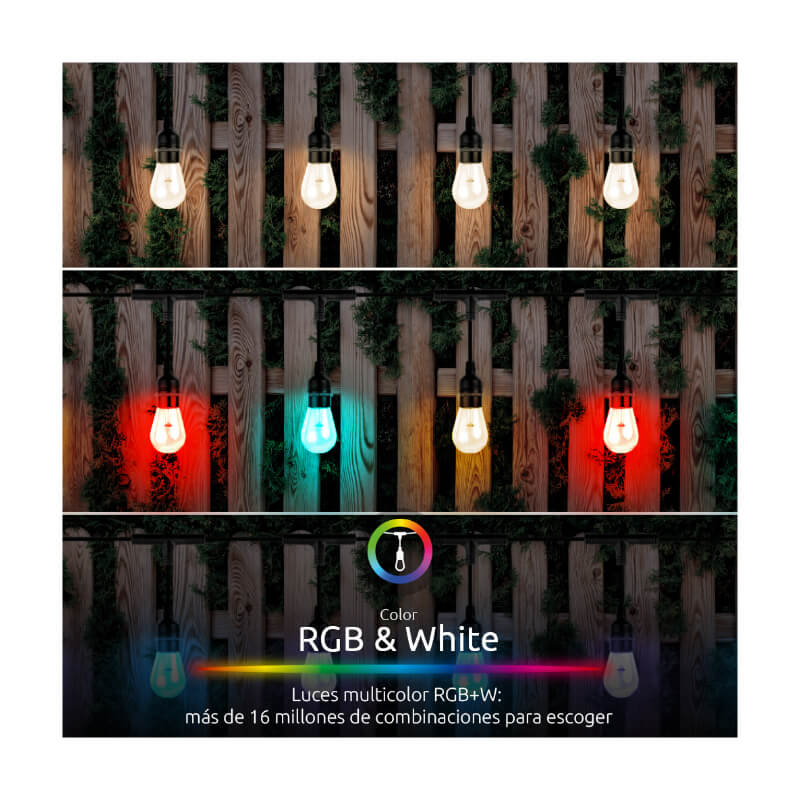 Guirnalda de Luces LED Inteligente Nexxt RGB Wi-Fi