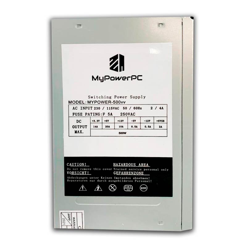 Fuente de Poder 500W MyPowerPC Open Box PRODUCTO DE RMA