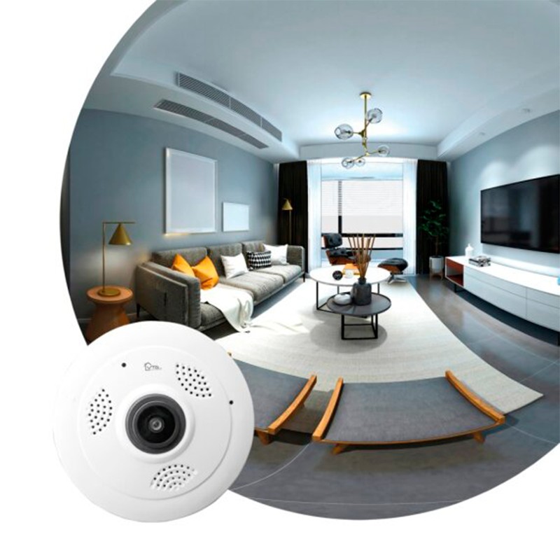Cámara Inteligente Panorámica VTA+ Polygon con Visión 360° FHD 1080p Smart Home Wi-Fi