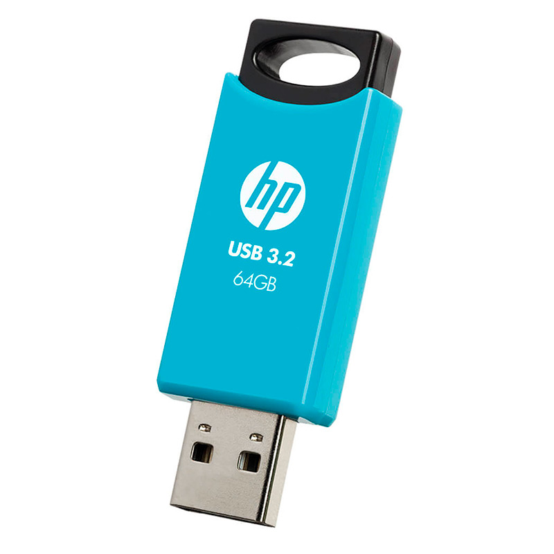 Memoria USB HP 64GB 712w 3.2 Flash Celeste