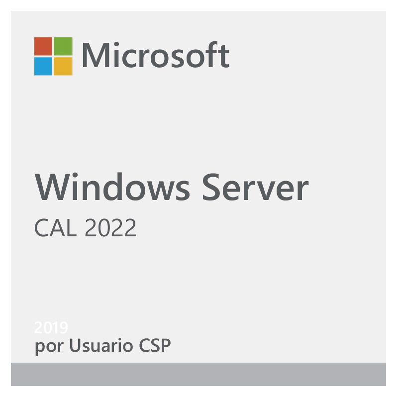 Licencia de Windows Server CAL 2022 por Usuario CSP Perpetuo