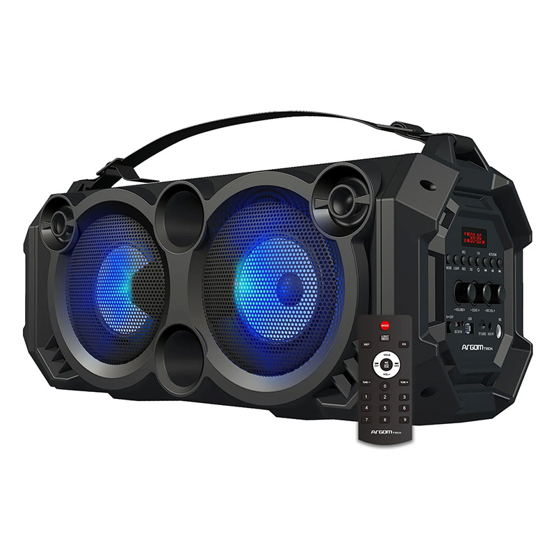 Bocina Argom SlamBox LED Plus Beats Bluetooth 22W Negro