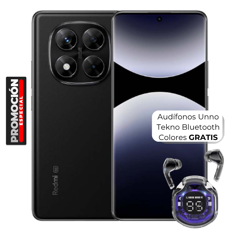 Celular Xiaomi Redmi Note 14 Pro 5G 6.67" 256GB 8GB RAM Negro