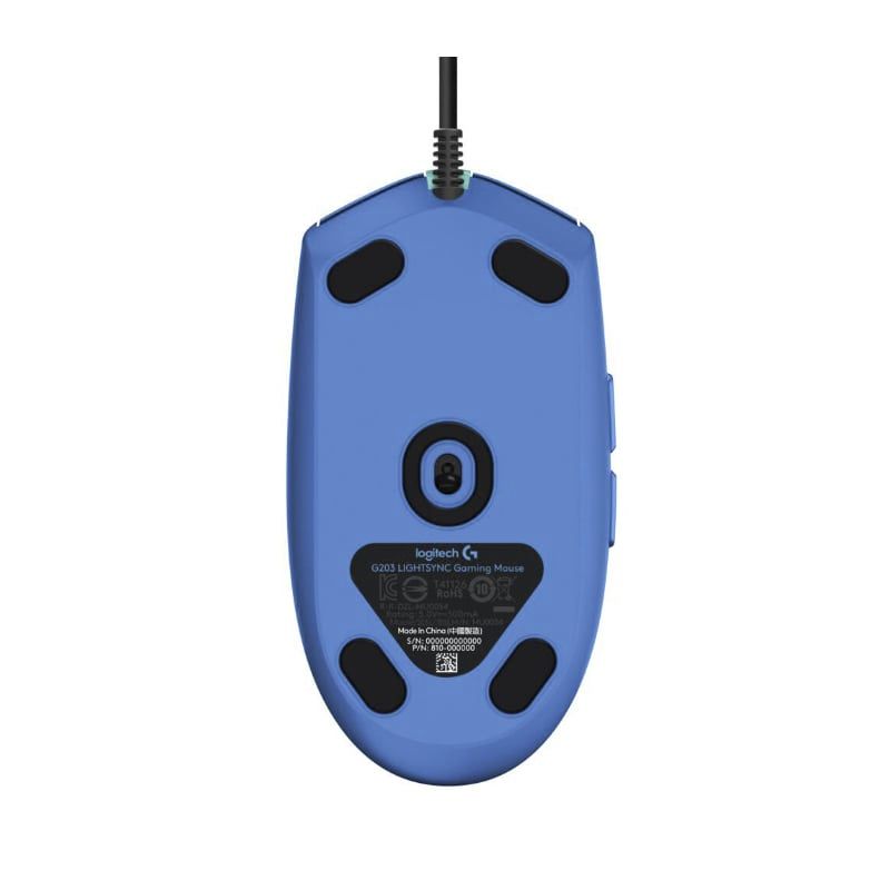 Mouse Óptico Gaming Logitech G203 LIGHTSPEED Azul 8000DPI 6 Botones