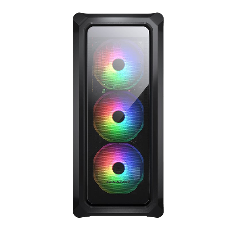 Case Gaming Cougar Archon 2 RGB Media Torre Vidrio Templado ATX Negro (Sin Fuente)