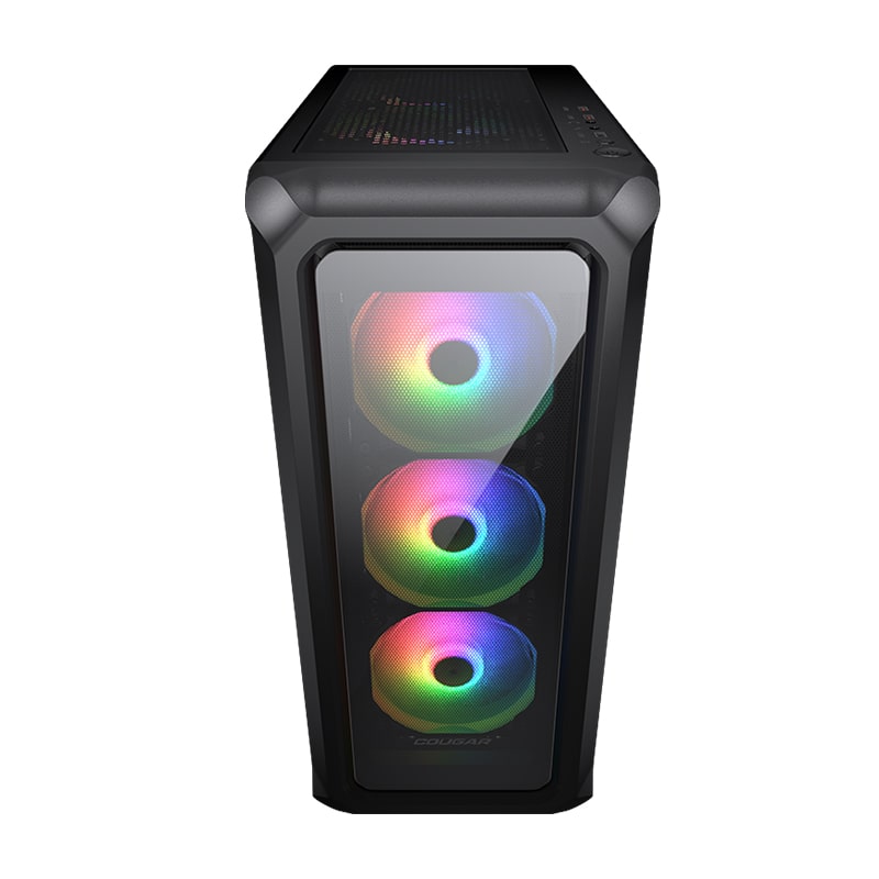 Case Gaming Cougar Archon 2 RGB Media Torre Vidrio Templado ATX Negro (Sin Fuente)