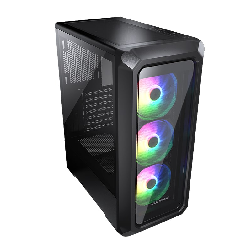 Case Gaming Cougar Archon 2 RGB Media Torre Vidrio Templado ATX Negro (Sin Fuente)