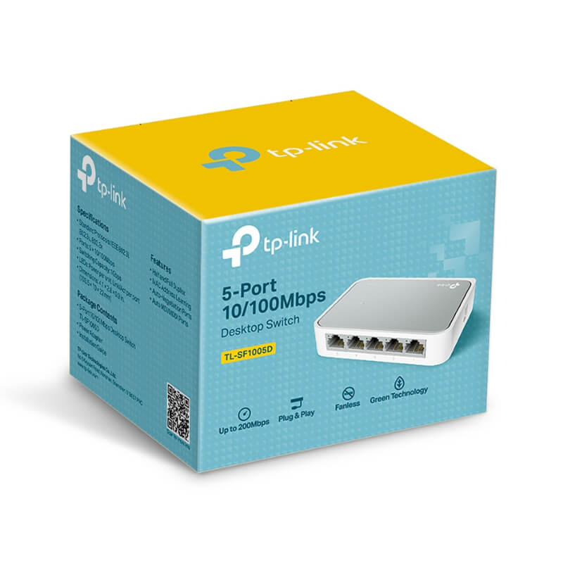 Switch TP-Link TL-SF1005D 5 Puertos 10/100Mbps