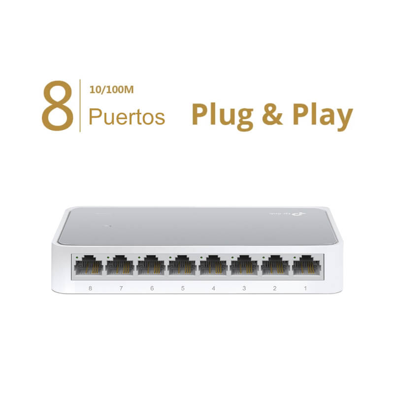 Switch TP-Link TL-SF1008D 8-Puertos 10/100Mbps