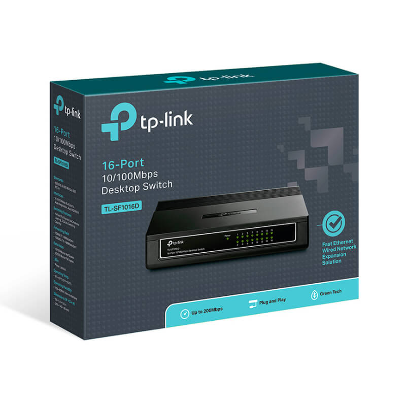 Switch TP-Link TL-SF1016D 16-Puertos 10/100Mbps