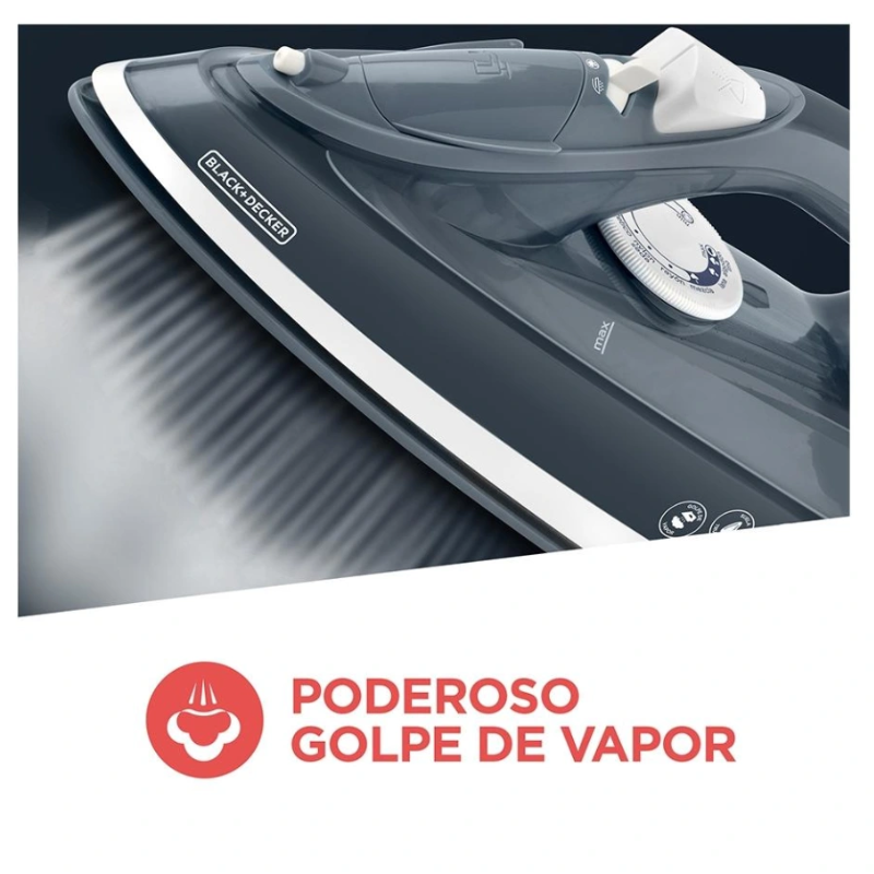 Plancha de Ropa Black+Decker TrueGlide IRBD300 Azul