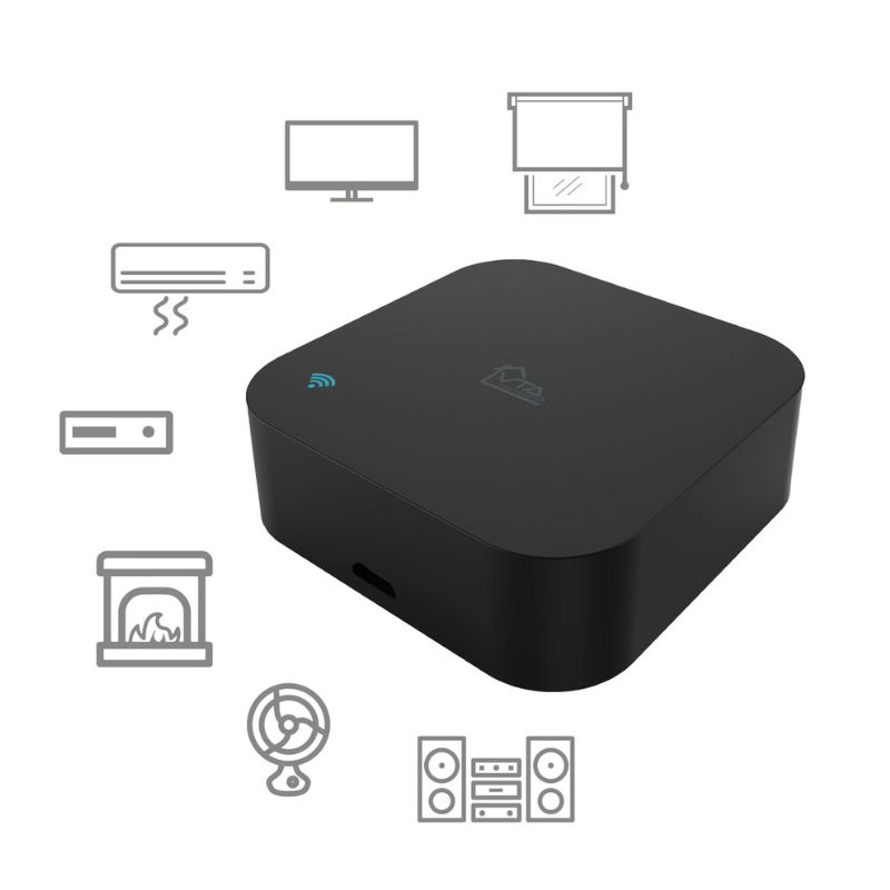 Control de Dispositivos VTA Infrarrojo Wi-Fi Negro