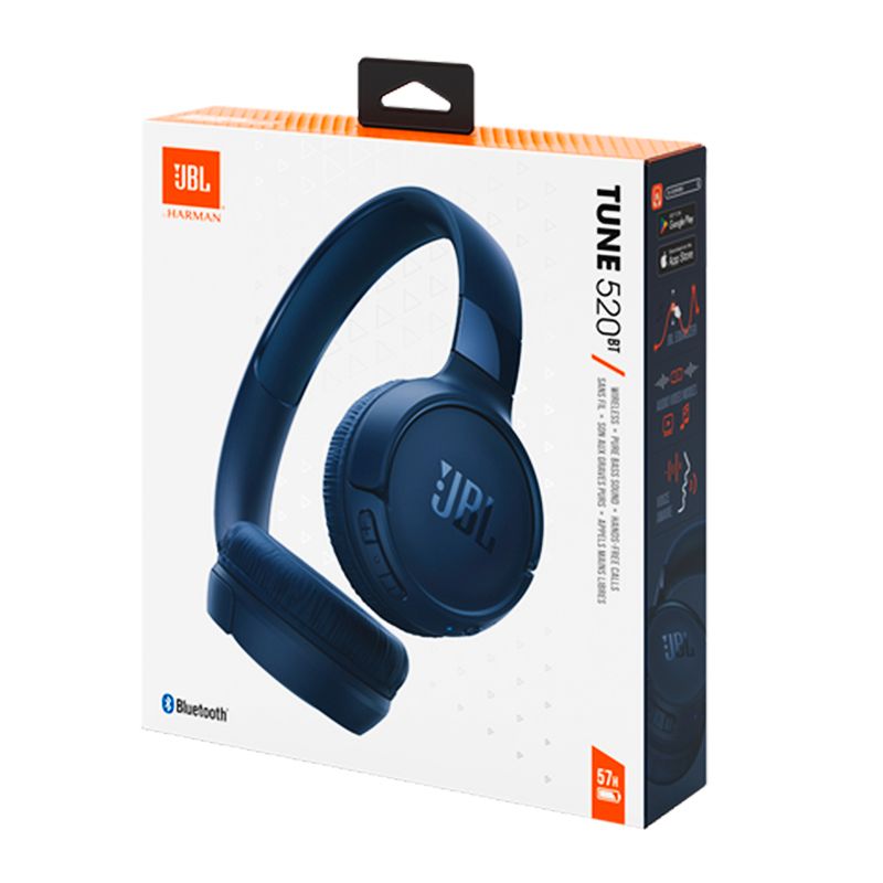 Audífonos tipo Headset JBL Tune 520BT Bluetooth con Micrófono Azul