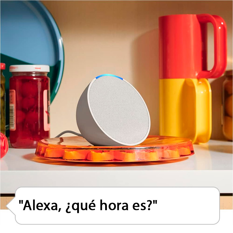 Bocina Amazon Echo Pop Smart Blanco Con Alexa