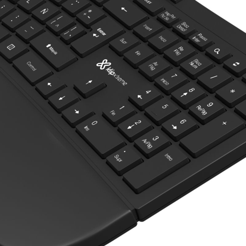 Teclado Inalámbrico Klip Xtreme Transcend USB Negro Español