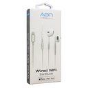 Audífonos AON Ligningth In-ear Wired MFI EarBuds Blanco