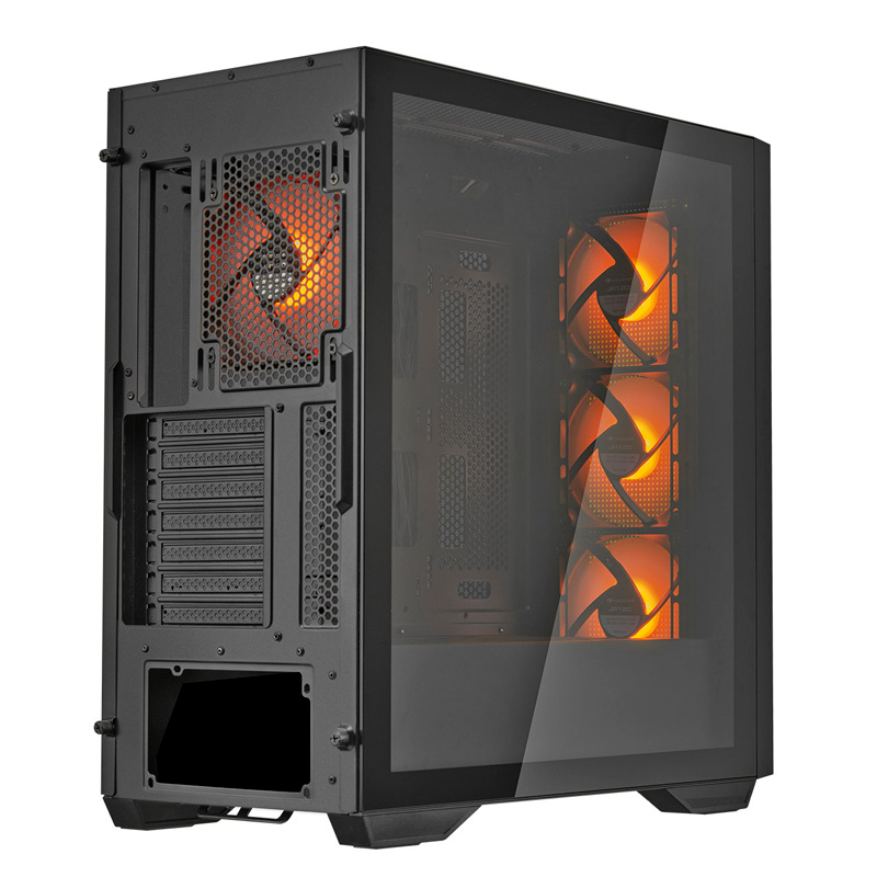 Case Gaming Cougar Uniface RGB Media Torre Vidrio Templado ATX Negro (Sin Fuente)