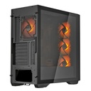 Case Gaming Cougar Uniface RGB Media Torre Vidrio Templado ATX Negro (Sin Fuente)