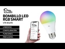 Bombilla LED Inteligente VTA+ Alva E27 RGB 120VAC Smart Home Wi-Fi 2pc