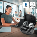 Micrófono de Solapa VTA+ Inalámbrico con Gancho de Sujeción Negro