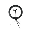 Aro de Luz VTA+ de 12" con Tripode para celular Negro + Control Bluetooth