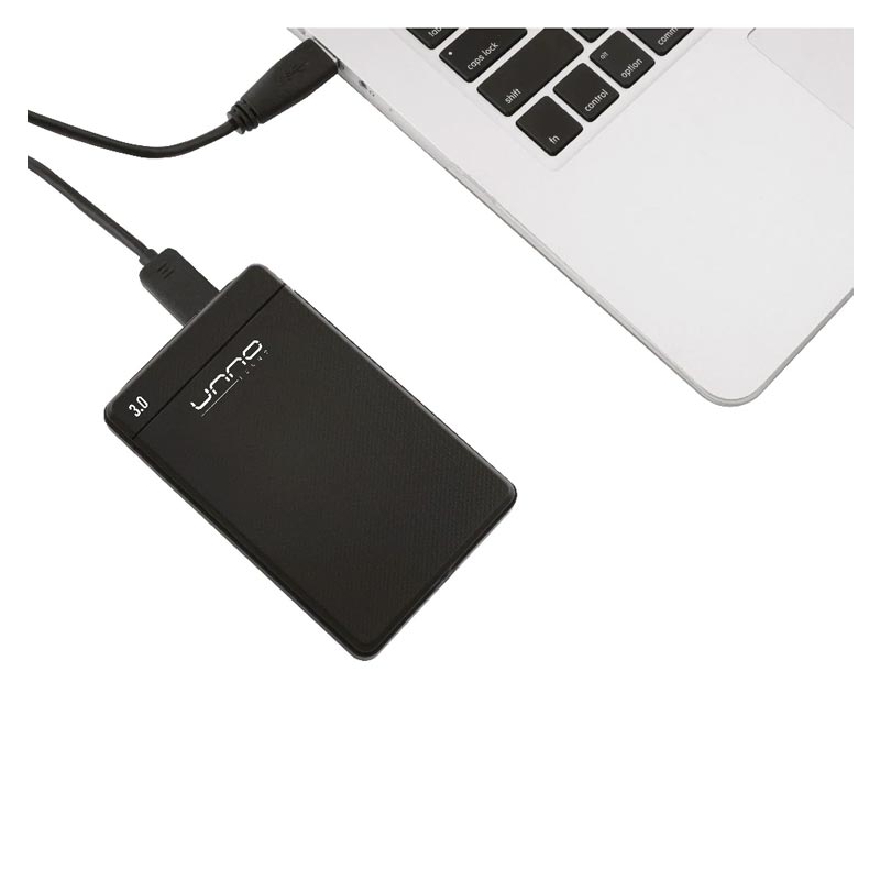 Enclosure 2.5" UnnoTekno SATA a USB 3.0 Negro