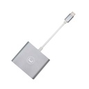 Adaptador USB-C a HDMI UnnoTekno Plateado