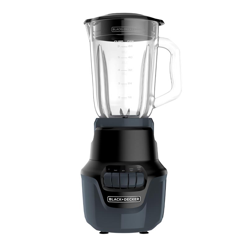 Licuadora Black+Decker Helix 4 Velocidades Jarra De Vidrio De 1.5 Lt Negra