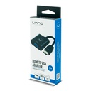 Adaptador HDMI a VGA UnnoTekno AD4202BK Macho-Hembra Negro