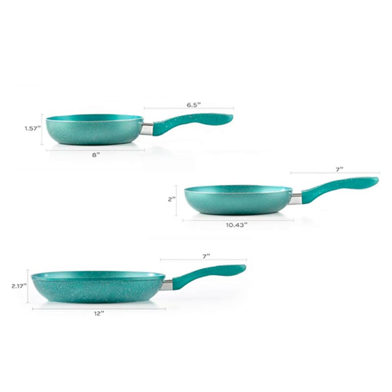 Juego de Sartenes Picca Gravina 3 Piezas Turquesa