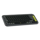 Teclado y Mouse Inalámbrico Bluetooth Logitech POP Icon Negro Verde Español
