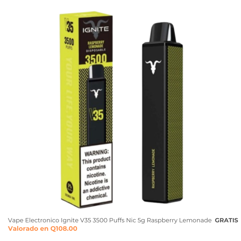 Vape Electronico Ignite V15 1500 Puffs Nic 5g Blue Razz Ice