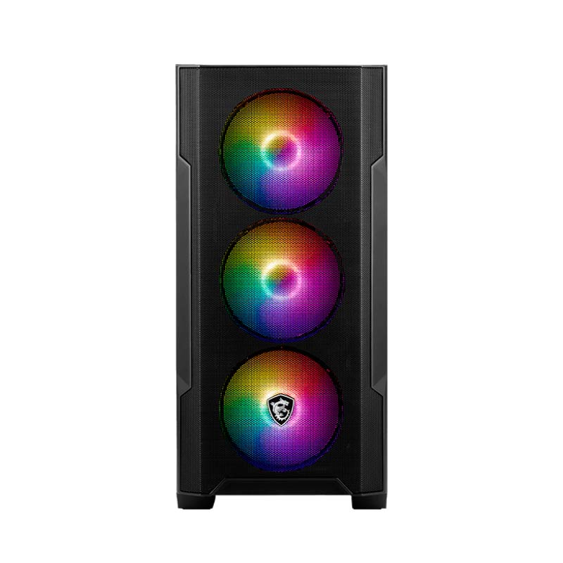 Case Gaming MSI MAG FORGE M100A RGB Media Torre Negra