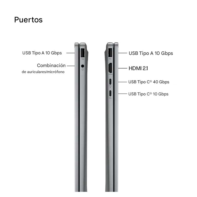 Laptop HP OmniBook X FLIP 2 en 1 16" Touch 2K AMD Ryzen 5 220 8GB RAM 512GB SSD Radeon 740M W11 Home Gris Teclado Ingles