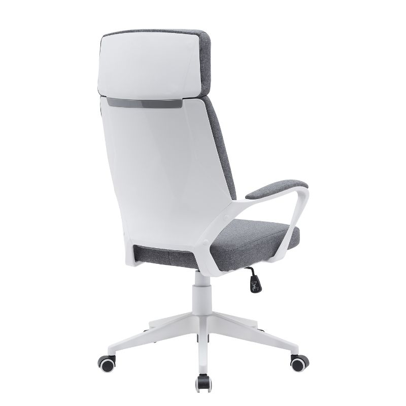 Silla de Oficina VektorTech Blanca Gris Oscuro
