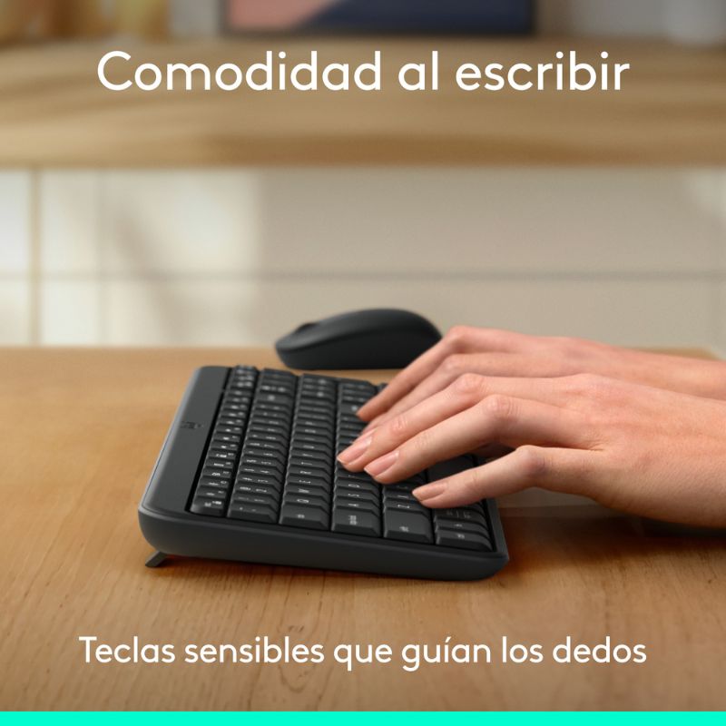 Teclado y Mouse Inalámbrico Logitech MK270 Negro Español Bluetooth