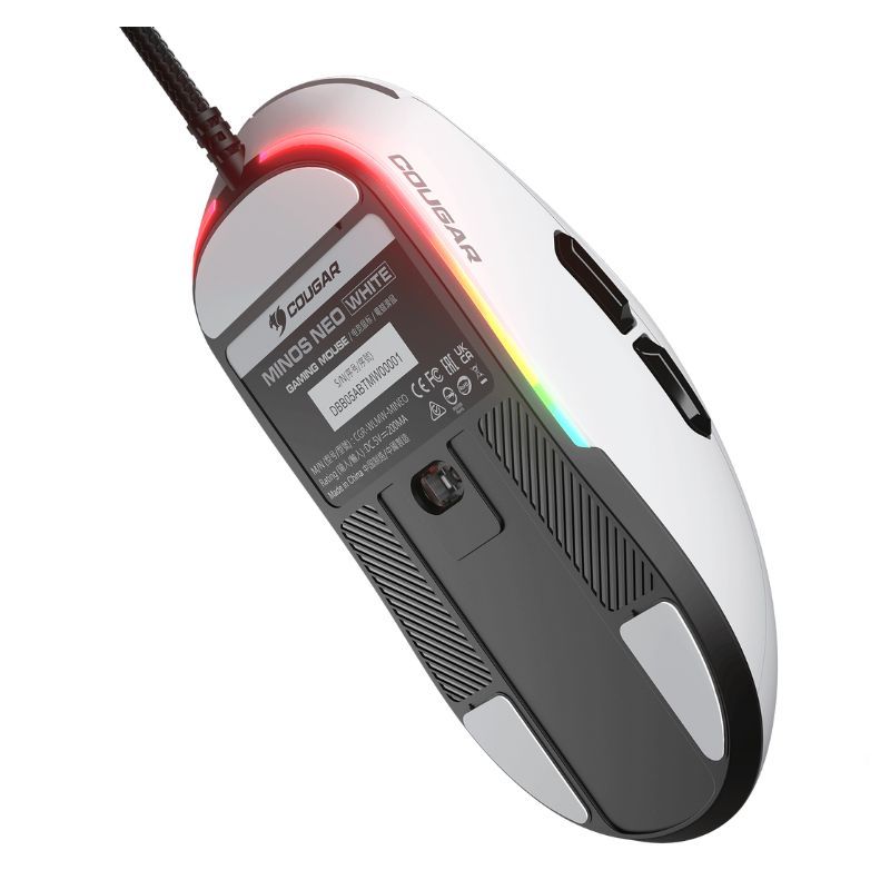 Mouse Alámbrico Cougar Minos Neo Blanco Mecánico 6200 DPI RGB