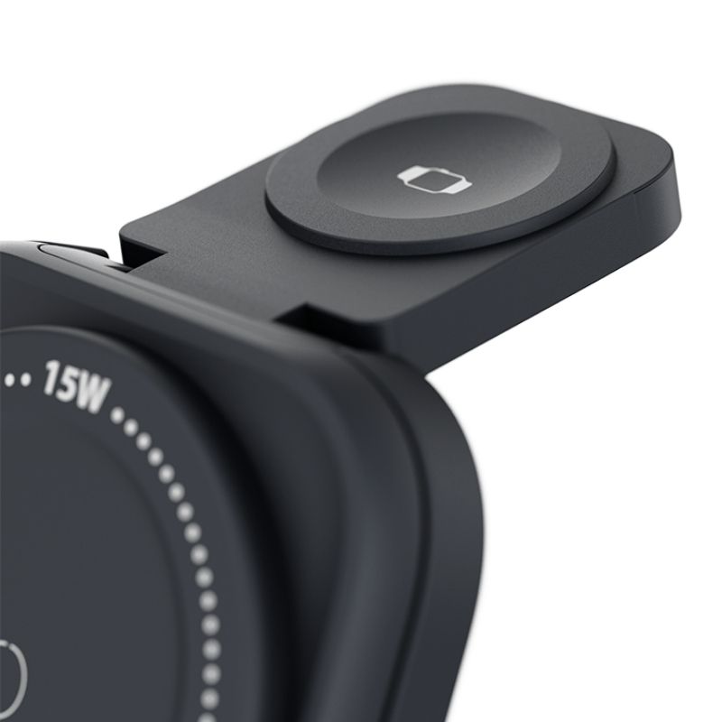 Estación de Carga Inalámbrica 3 en 1 Klip Xtreme PowerDesk Lite Negro