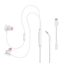 Audífonos In-Ear JBL Quantum 50C USB-C con Micrófono Blanco