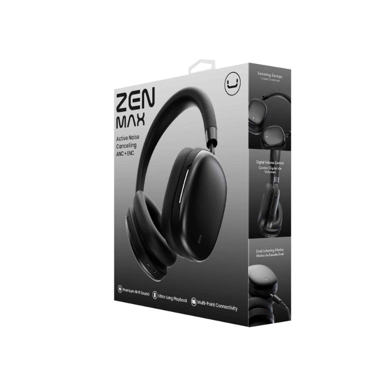 Audífonos Tipo Headset Unno Tekno Bluetooth HS7404BK Zen Max Negro