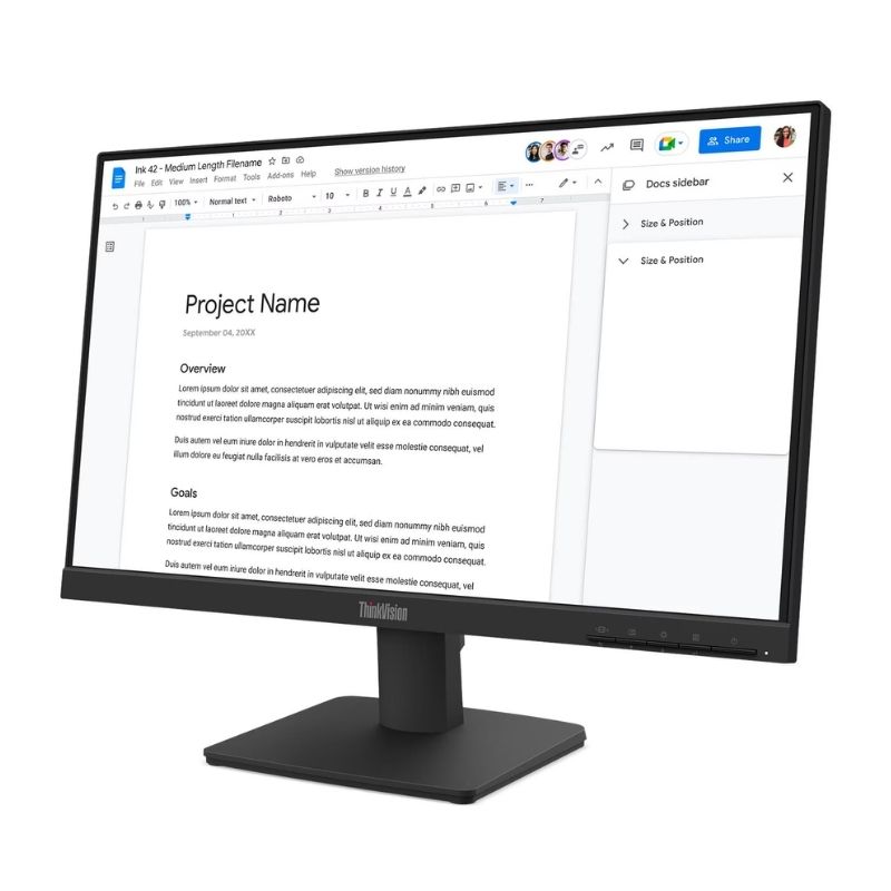 Monitor 21.5" Lenovo ThinkVision S22-4e 1920x1080 100Hz IPS HDMI VGA Negro