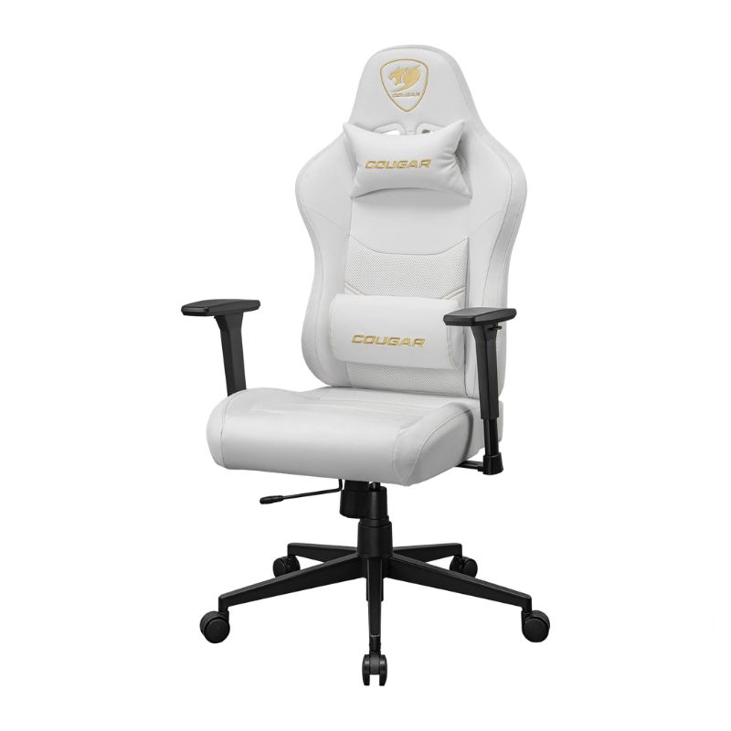 Silla Gaming Cougar Pryme Blanca PVC Premium