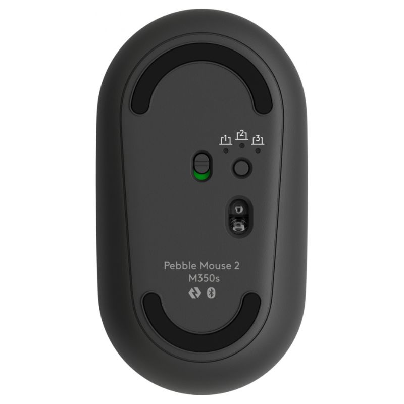 Mouse Inalámbrico Bluetooth Logitech Pebble Mouse 2 M350s Óptico 4000DPI Grafito