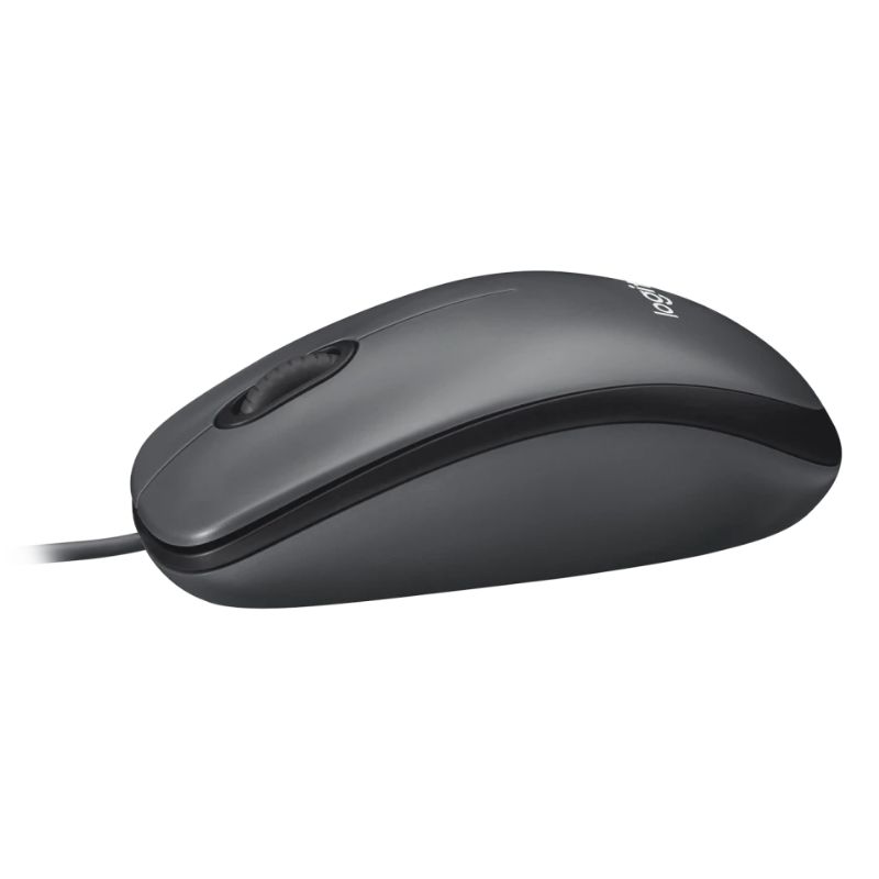 Mouse Alámbrico Logitech Óptico M100 1000DPI Gris