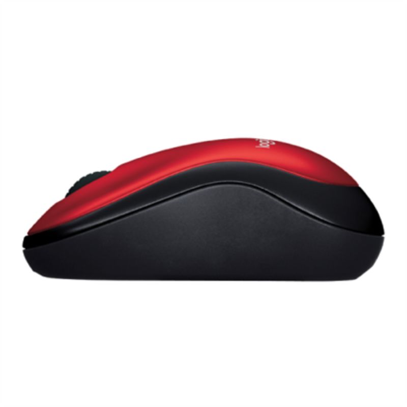 Mouse Inalámbrico Logitech M185 Wireless 2.4GHz Compacto 1000DPI Rojo