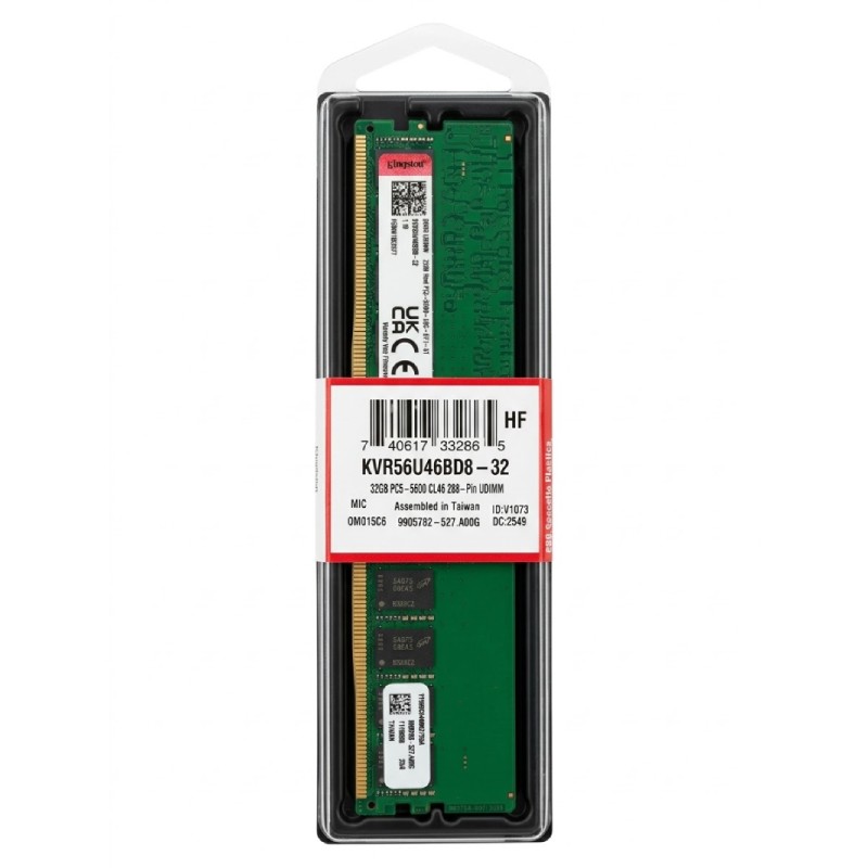 Memoria RAM DDR5 DIMM 32GB Kingston 5600Mhz CL46