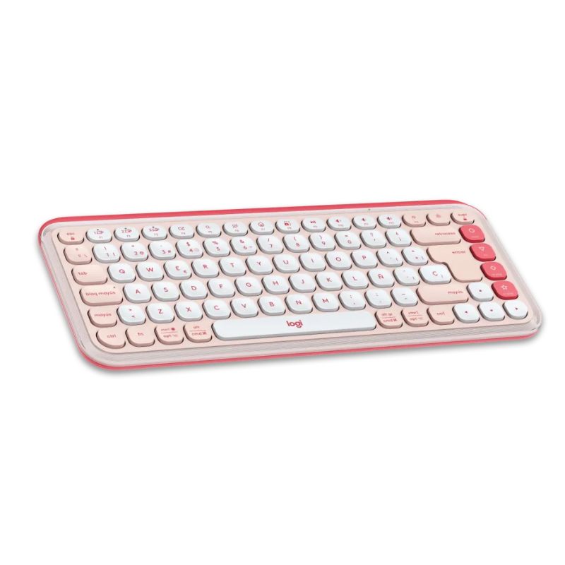 Teclado y Mouse Inalámbrico Logitech Pop Icon Combo Rosa Español