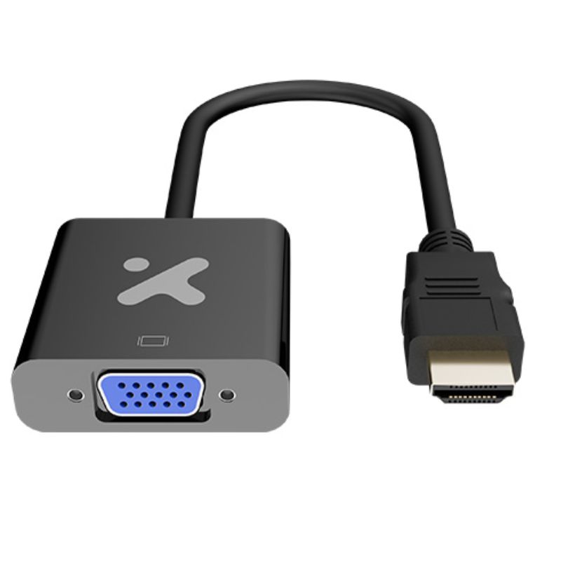Adaptador Xtech HDMI a VGA XTC-384 Macho-Hembra Negro